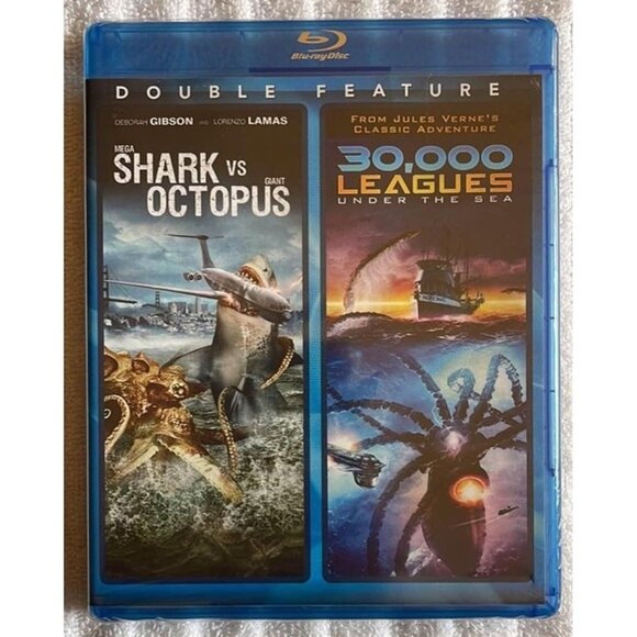 Mega Shark vs. Giant Octopus/30,000 Leagues Under the Sea (Blu-ray) NEW - Picture 1 of 2